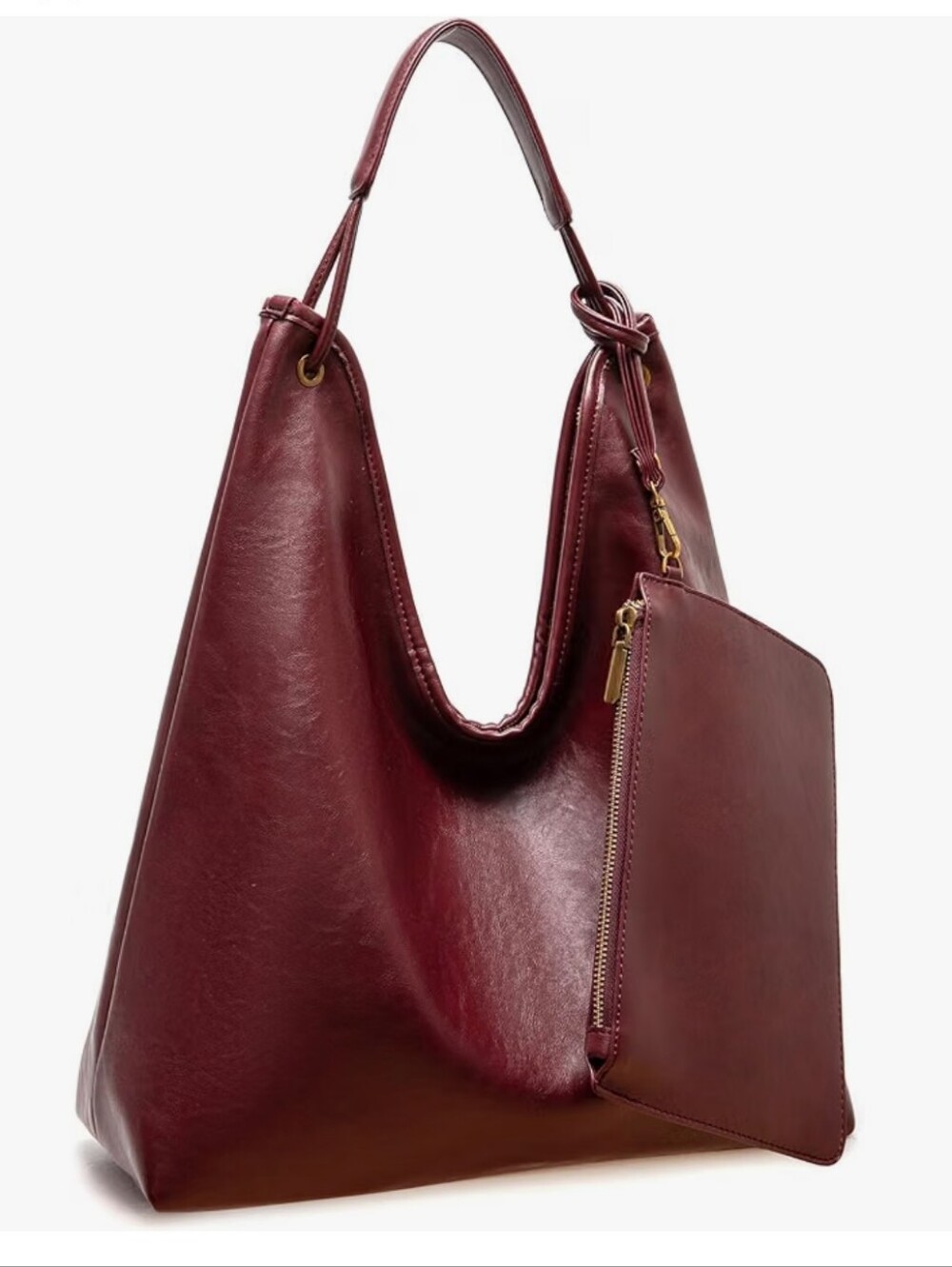 Oversized Slouchy Hobo Bag Pu Leather